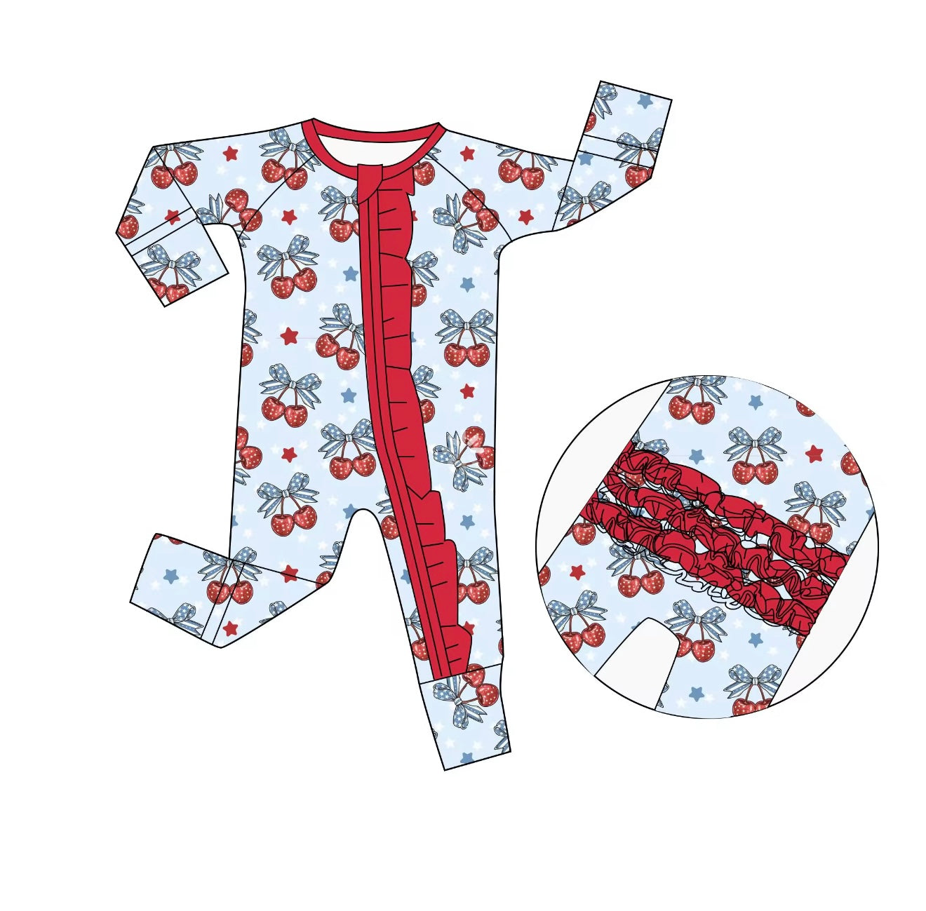 Charming Cherries | Ruffle Zippy