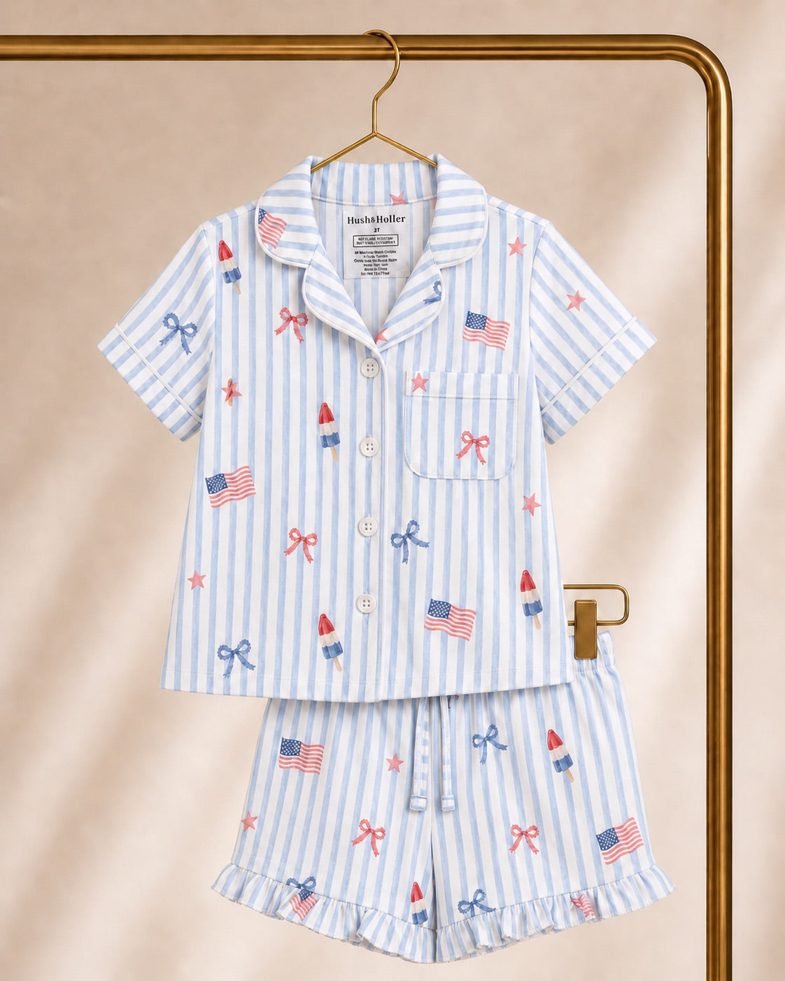 Liberty Bows | Ruffle Short Set