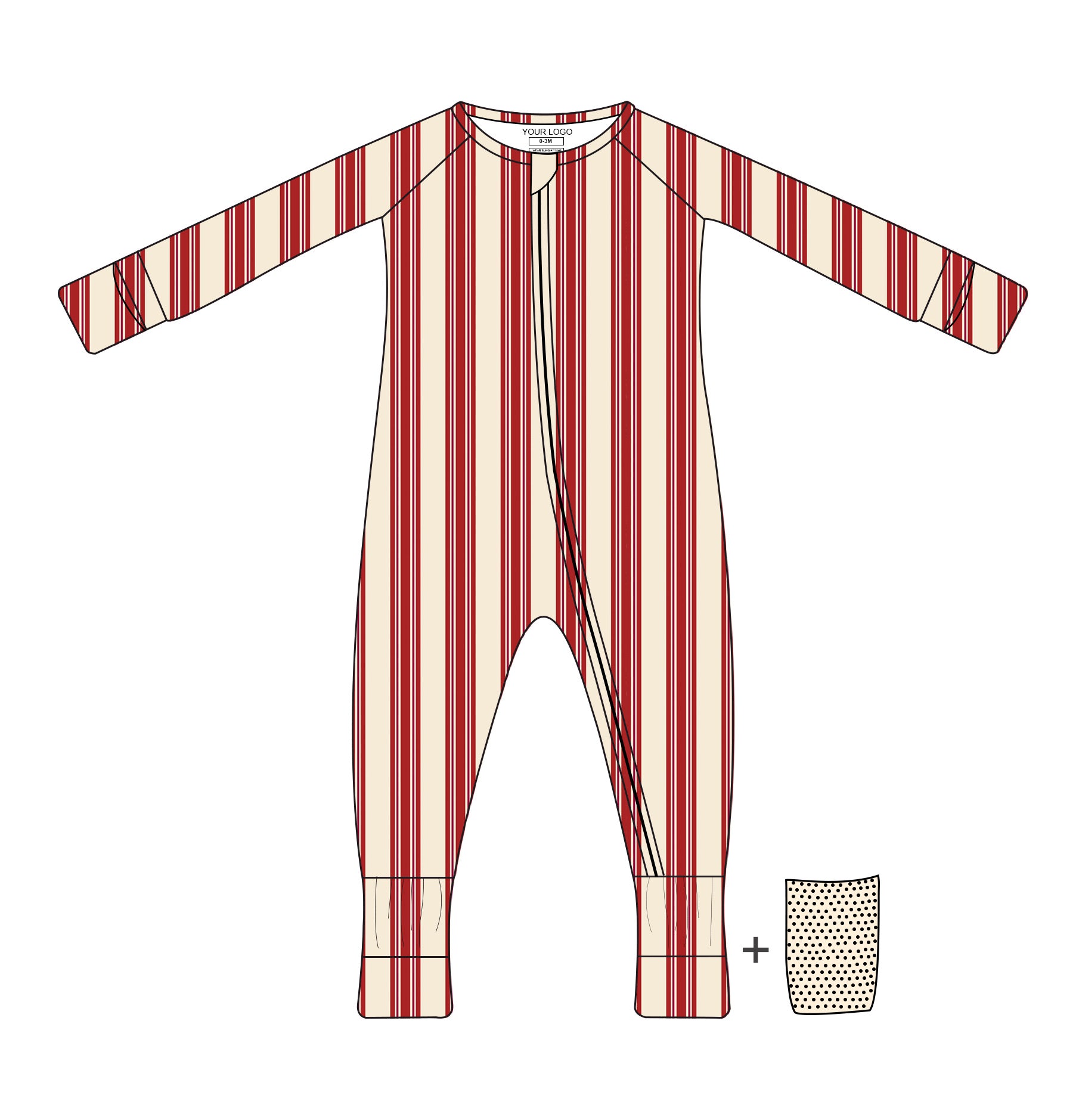 PRESALE: Candy Cane Stripe | Signature Zippy (Est. Ship Date 11/10)