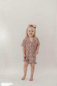 Wild at Heart | Kid’s Ruffle Short Set
