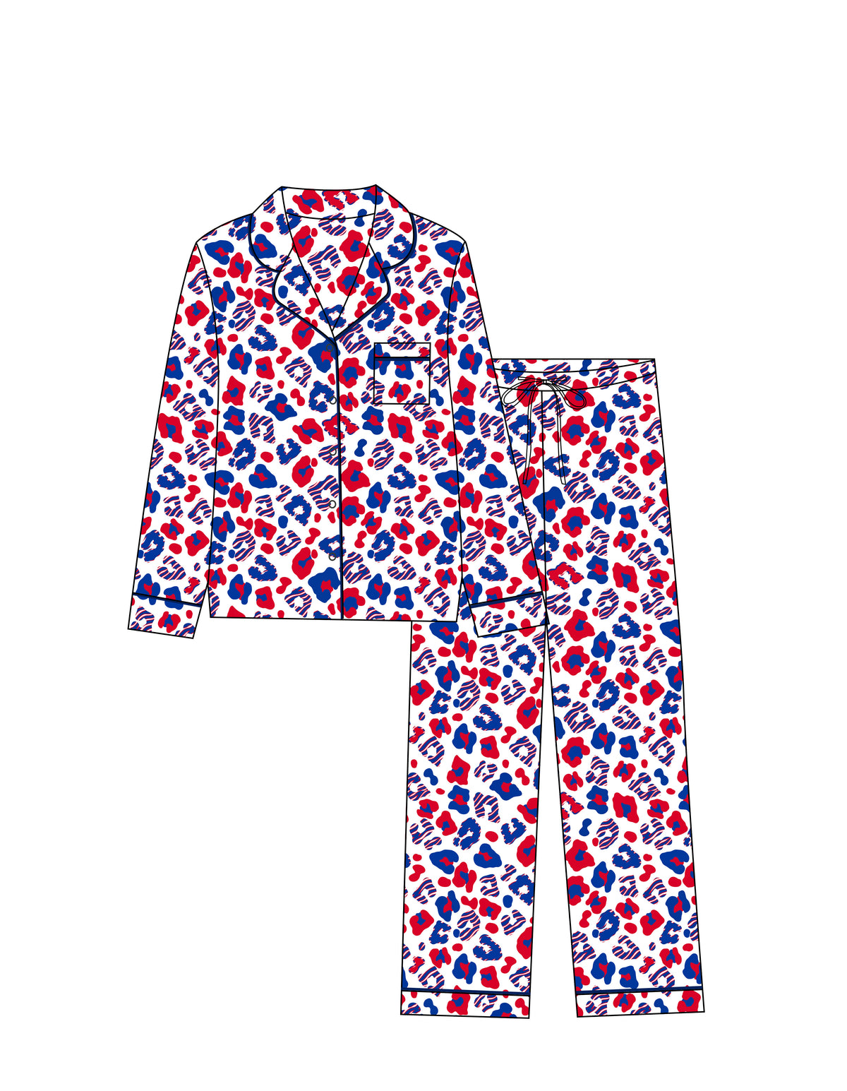 PRESALE: Cheetah Stampede | Women's Long Sleeve Pant Set (Est. Ship Date 10/1)