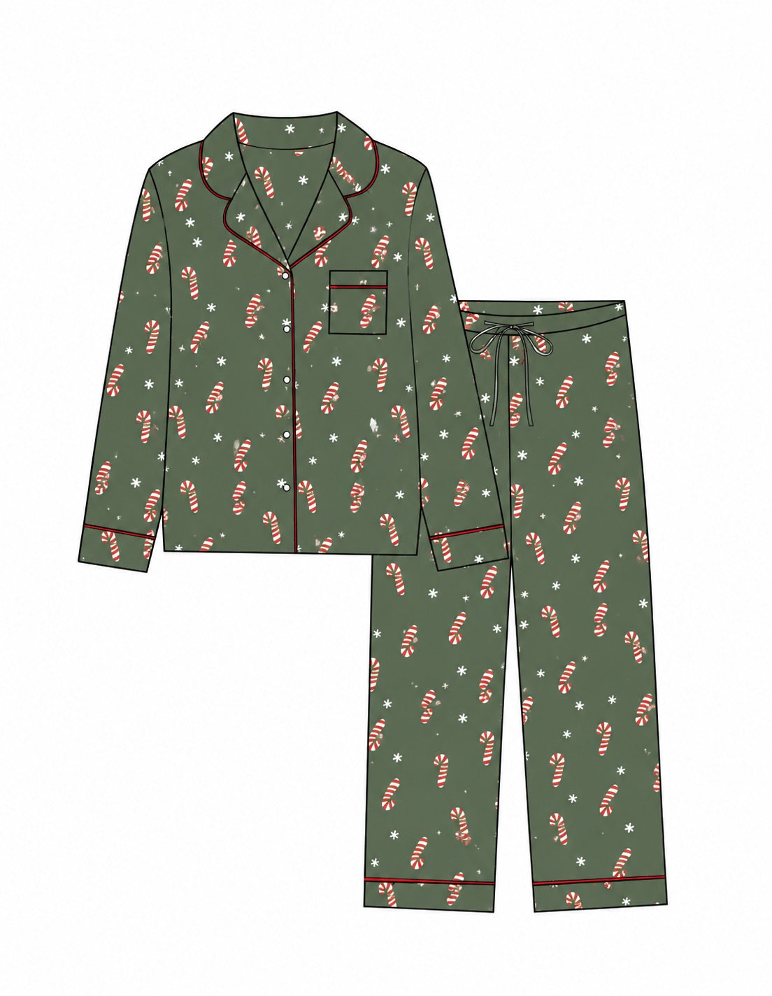 PRESALE: Merry Mint | Women's Long Sleeve Pant Set (Est. Ship Date 11/10)