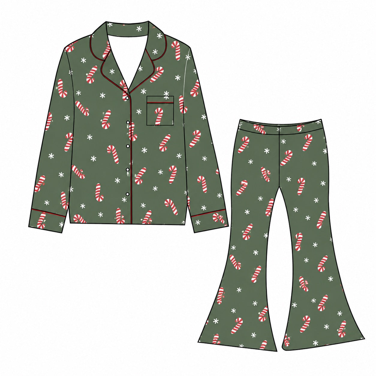 PRESALE: Merry Mint | Flared Pant Set (Est. Ship Date 11/10)