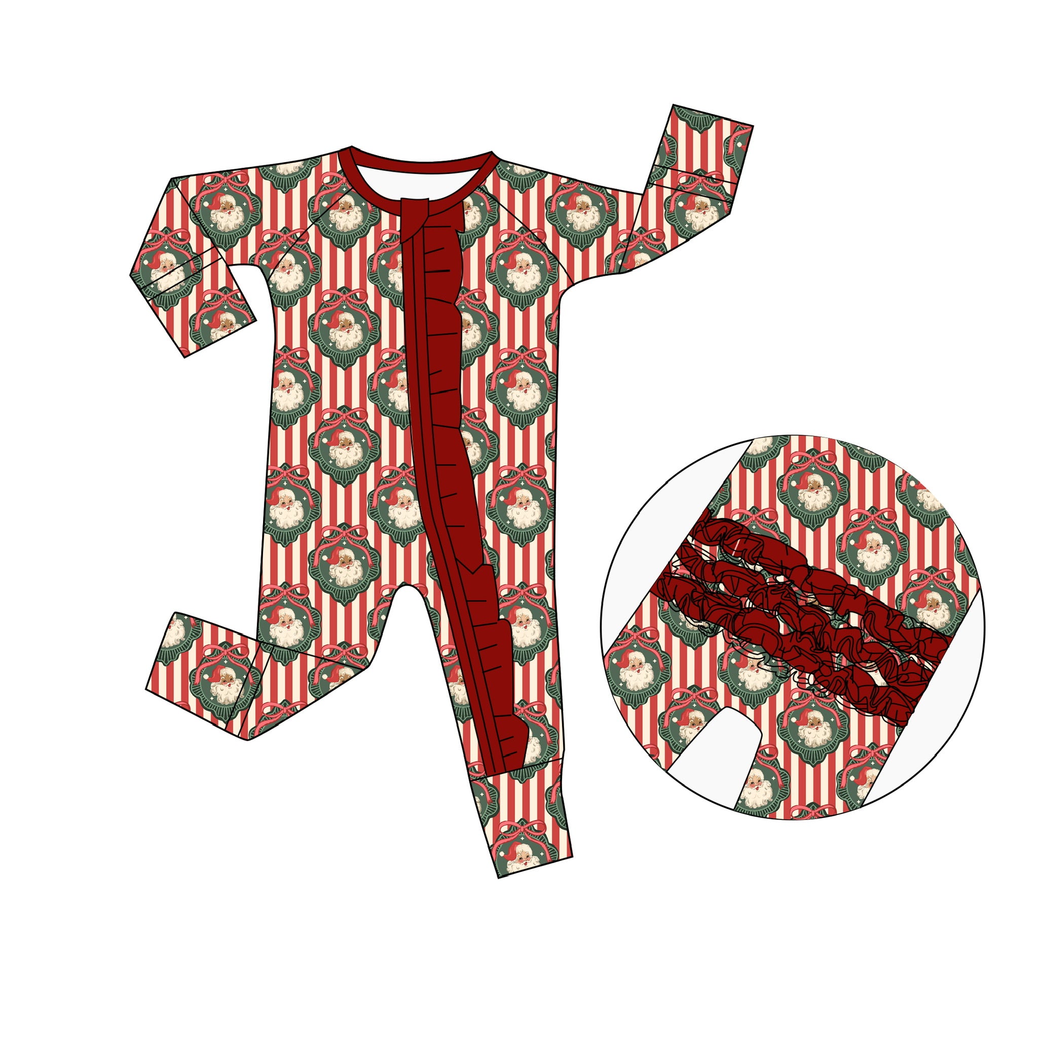 PRESALE: Jolly Night In | Signature Ruffle Zippy (Est. Ship Date 11/10)
