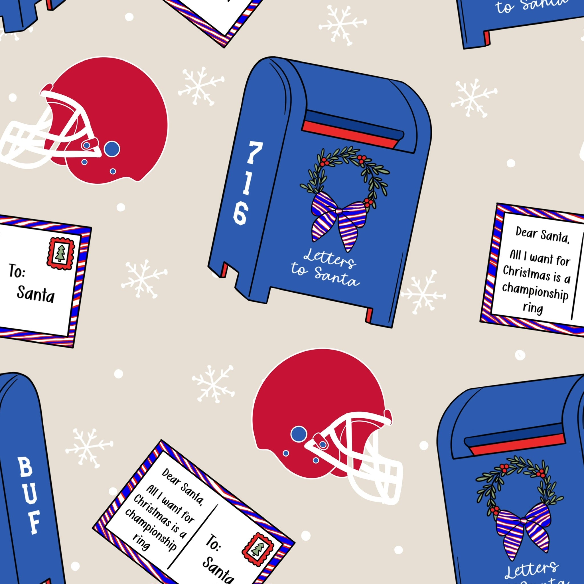 Letters from the 716 Women's Pajama Set