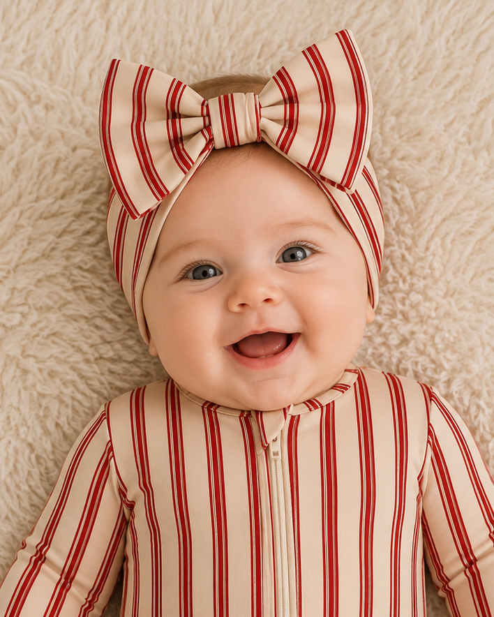 PRESALE: Candy Cane Stripe | Headband (Est. Ship Date 11/10)