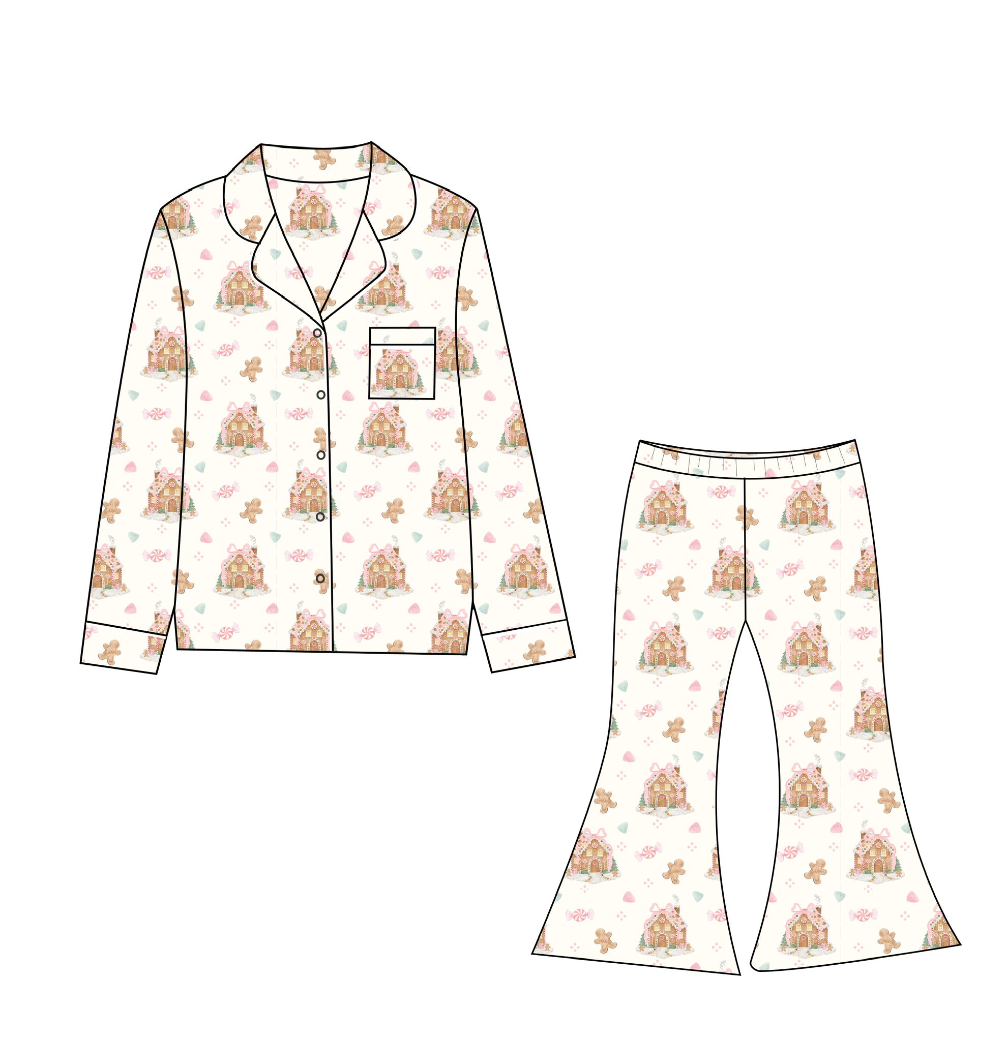 PRESALE: Peppermint Lane | Flared Pant Set (Est. Ship Date 11/10)