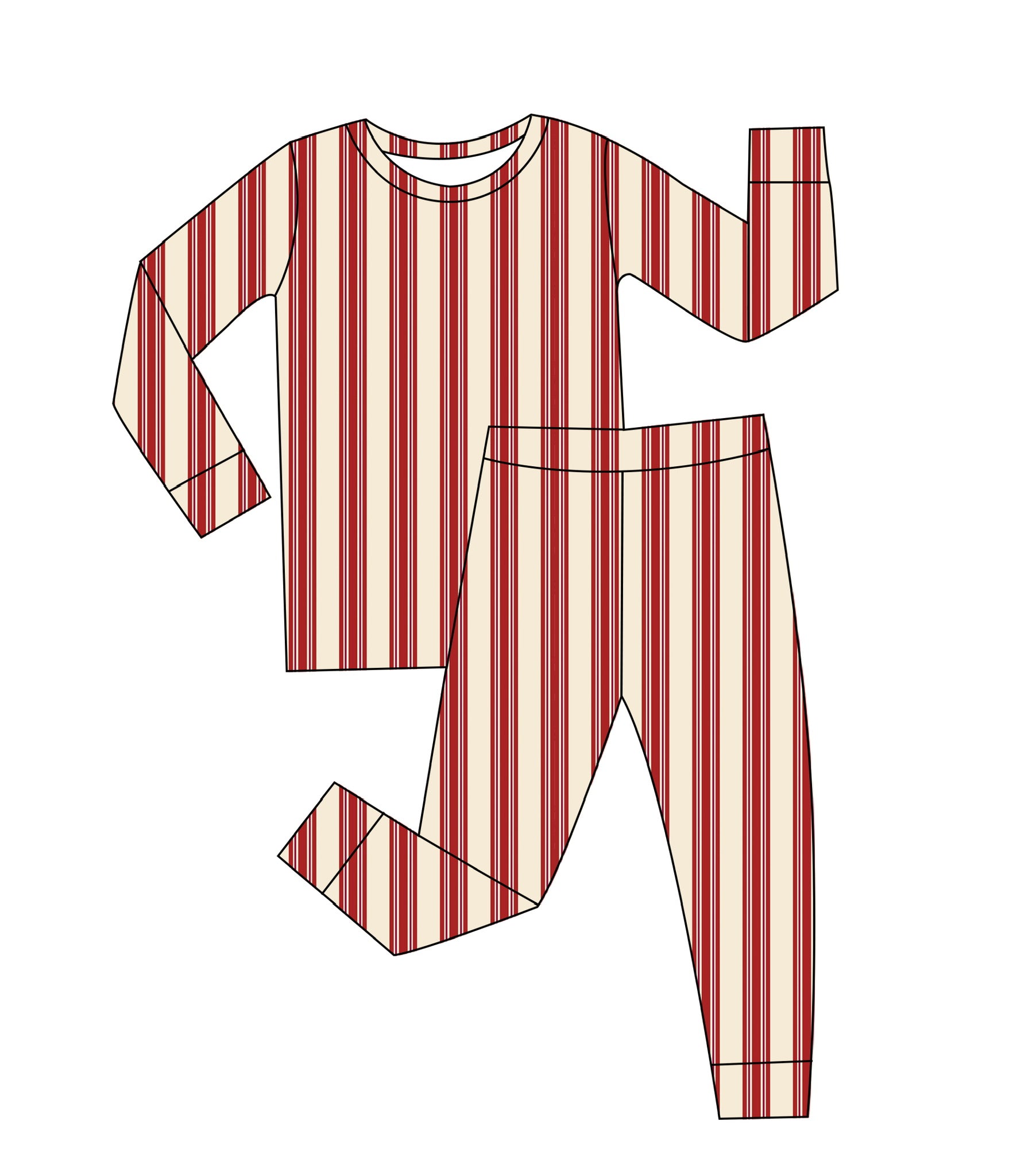 PRESALE: Candy Cane Stripe | Two Piece Set (Est. Ship Date 11/10)