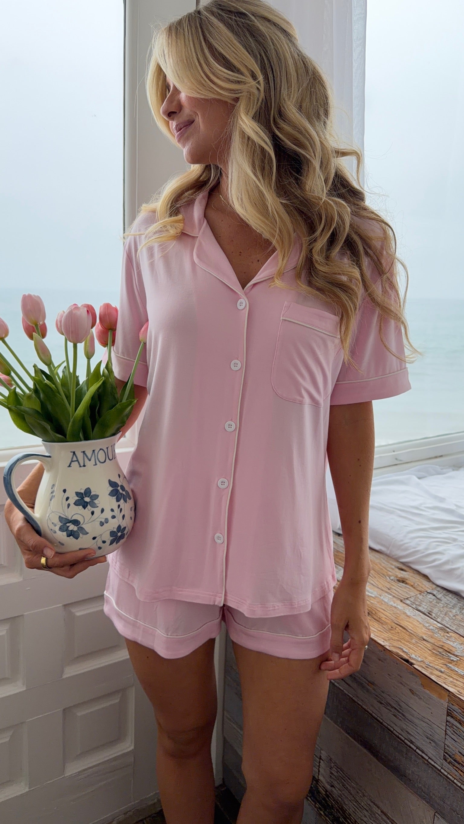 Malibu Pink | Women’s Short Set
