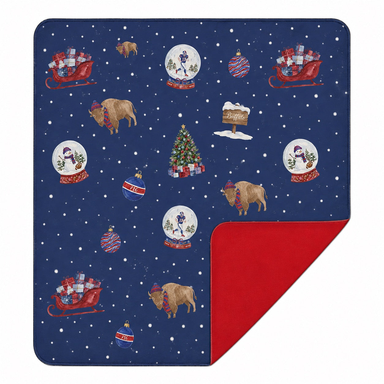 PRESALE: Buffalo Blizzard | 50X50 Plush Blanket (Est. Ship Date 11/10)