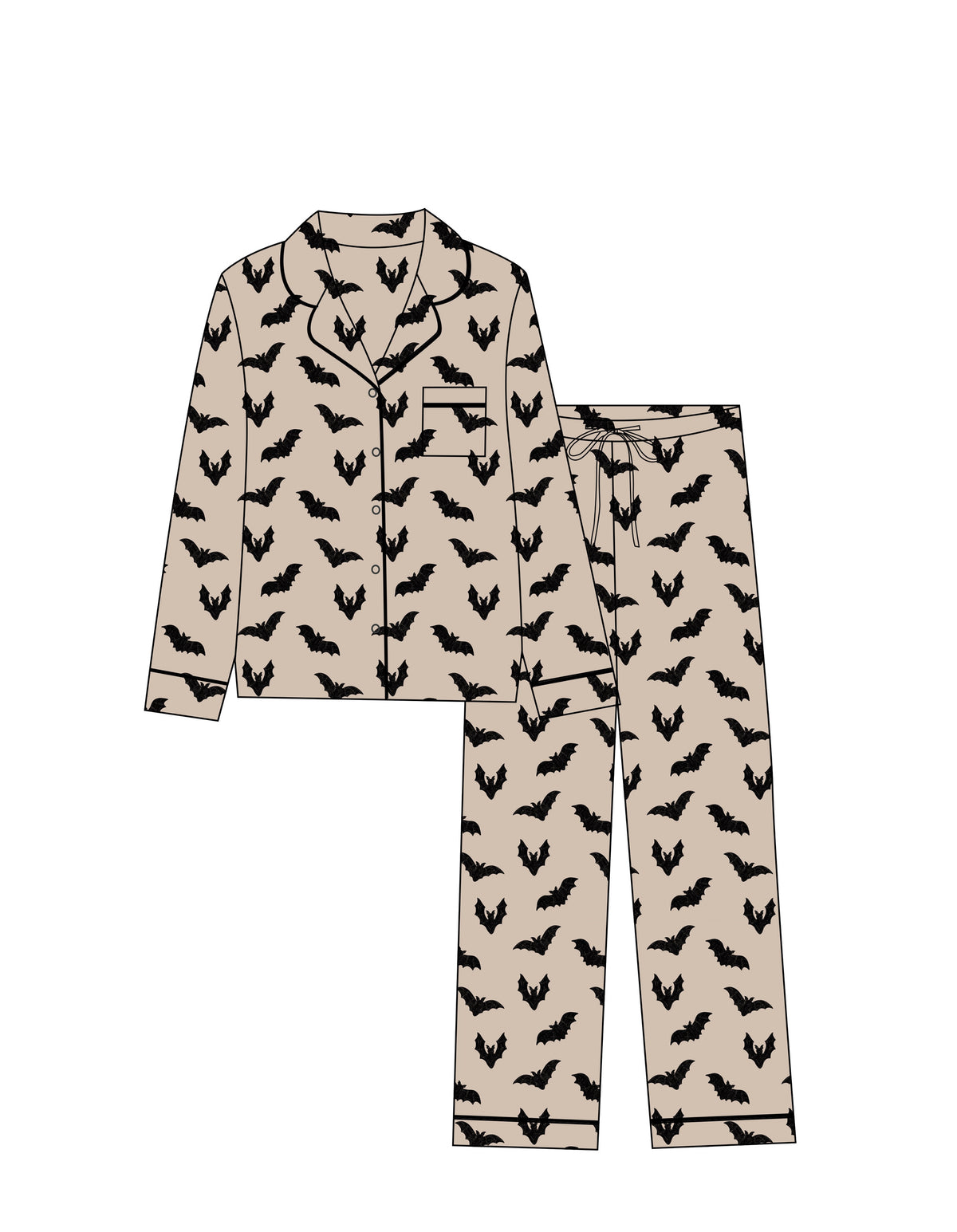 Go Bat to Bed | Women's Long Sleeve Pant Set