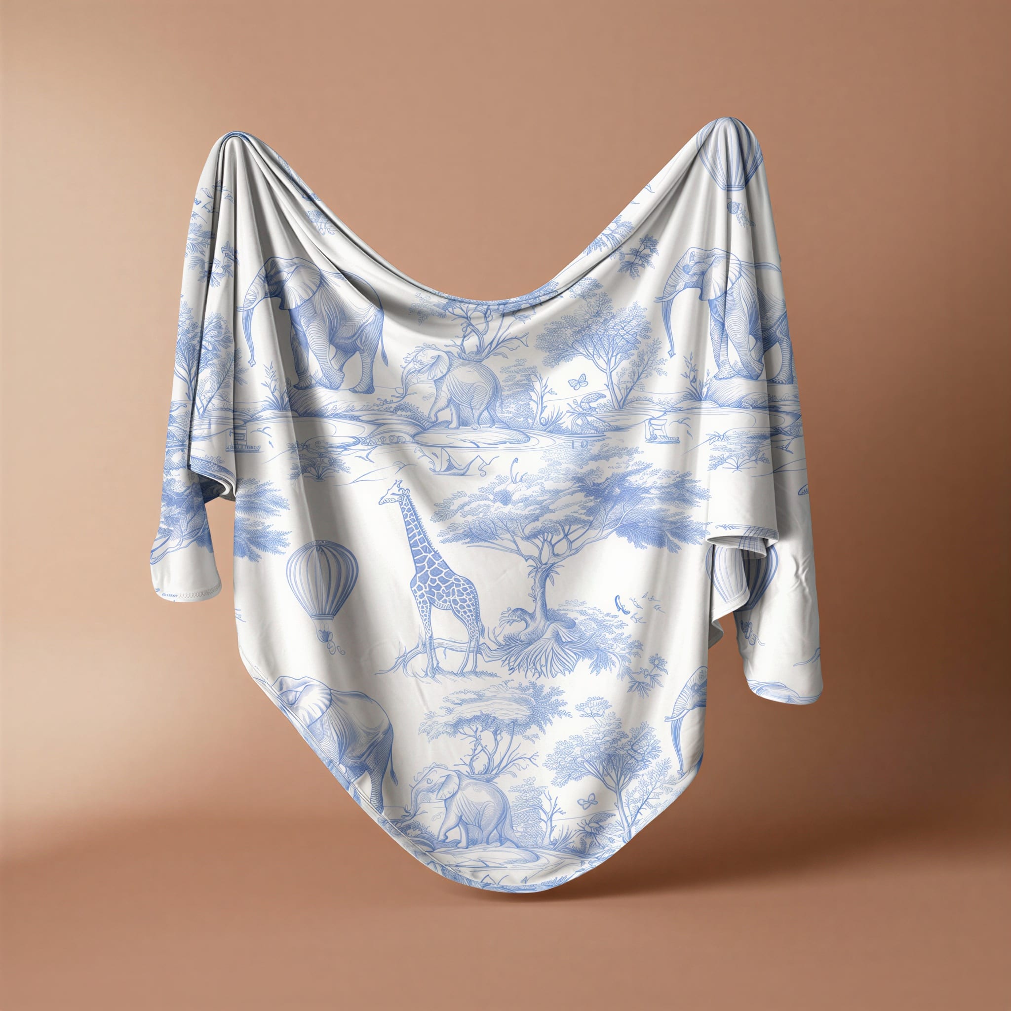 Baby Blue Safari | Swaddle