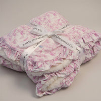 Baby Pink Safari | 47x47 Mink Blanket