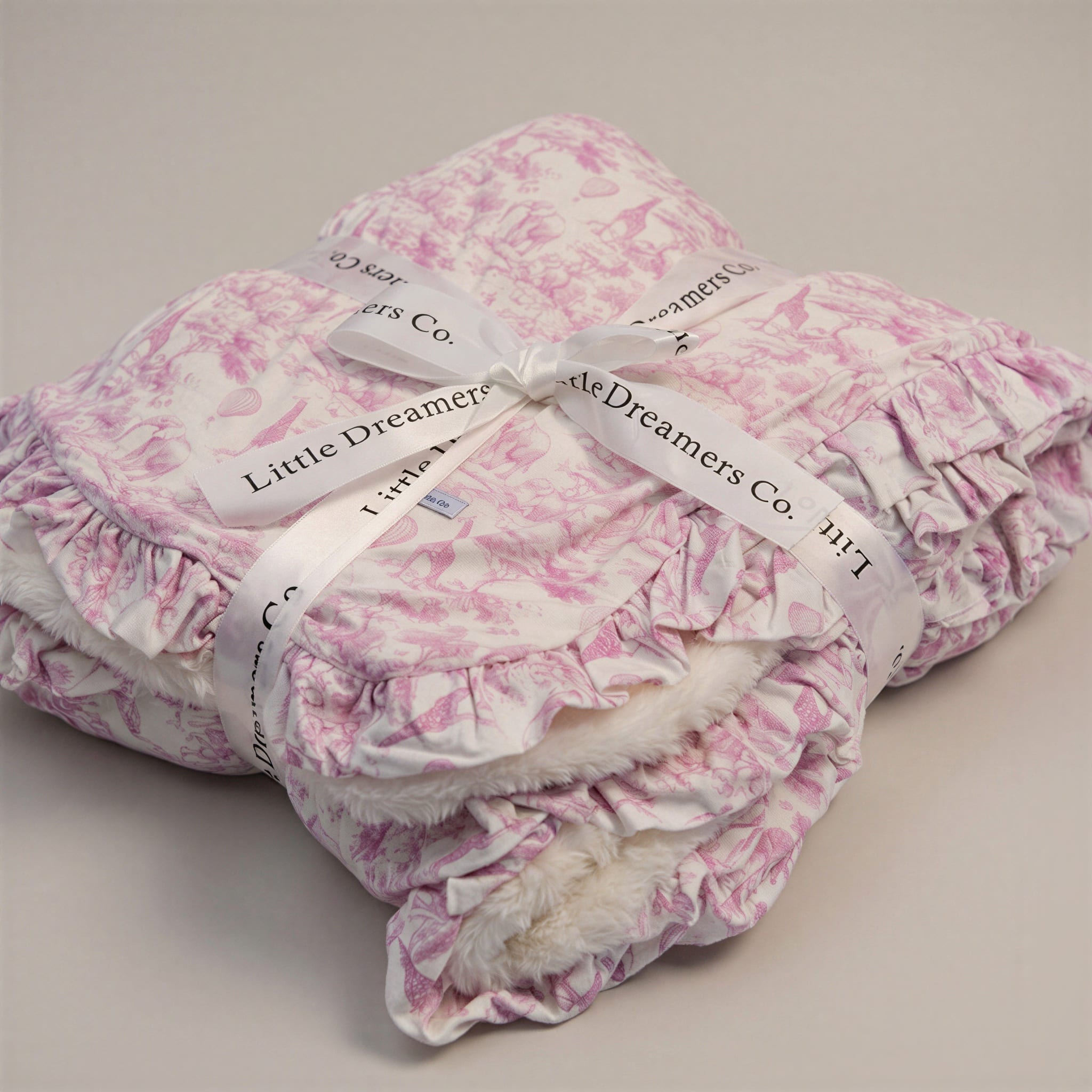 Baby Pink Safari | 47x47 Mink Blanket