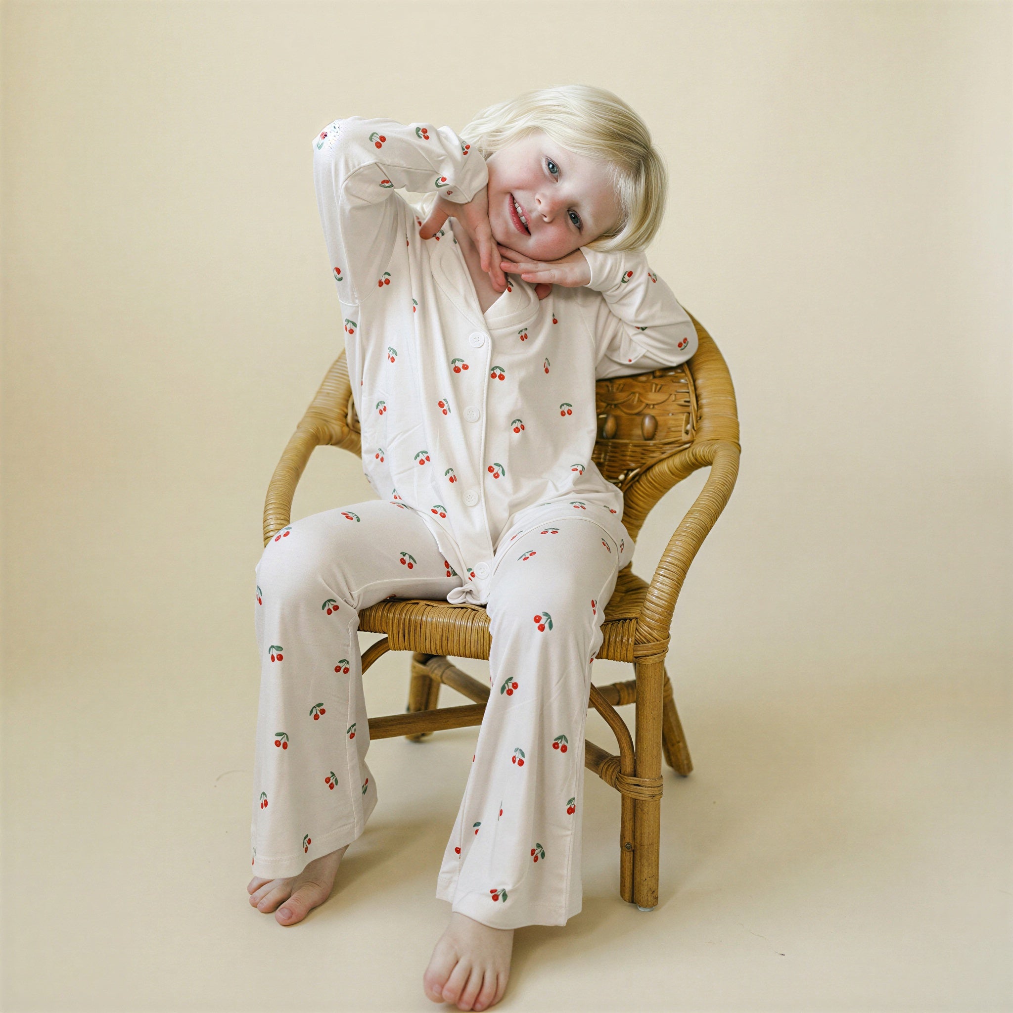 Cherry Crush | Flared Pant Set